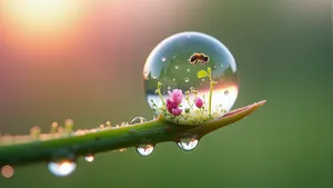 Spring Blossoming Microcosm